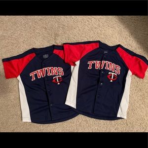 Two Minnesota Twins Baseball jerseys